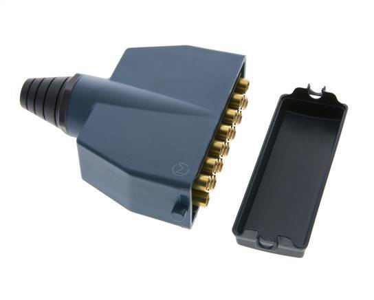 Messing-Multikupplungsstecker 20x4 mm Steckanschlüsse