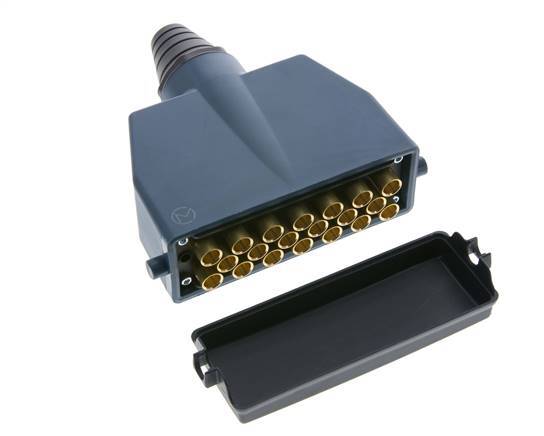 Messing-Multikupplungsstecker 20x4 mm Steckanschlüsse