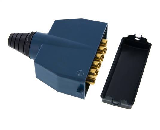 Messing-Multikupplungsstecker 10x8 mm Steckanschlüsse