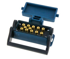 Messing-Multikupplungsmuffe 12x4 mm Steckverbindungen Entriegelungsschutz