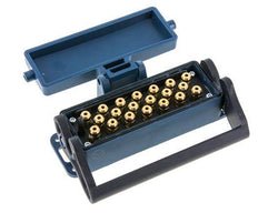 Messing-Multikupplungsmuffe 20x4 mm Steckverbindungen Entriegelungsschutz