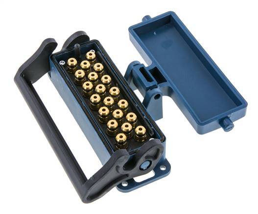 Messing-Multikupplungsmuffe 20x4 mm Steckverbindungen Entriegelungsschutz