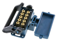 Messing-Multikupplungsmuffe 10x6 mm Steckverbindungen Entriegelungsschutz