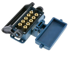 Messing-Multikupplungsmuffe 10x6 mm Steckverbindungen Entriegelungsschutz