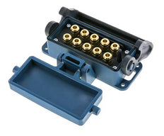 Messing-Multikupplungsmuffe 10x6 mm Steckverbindungen Entriegelungsschutz