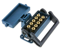 Messing-Multikupplungsmuffe 10x6 mm Steckverbindungen Entriegelungsschutz