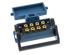 Messing-Multikupplungsmuffe 8x8 mm Steckverbindungen Entriegelungsschutz