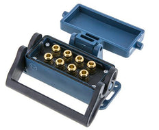 Messing-Multikupplungsmuffe 8x8 mm Steckverbindungen Entriegelungsschutz