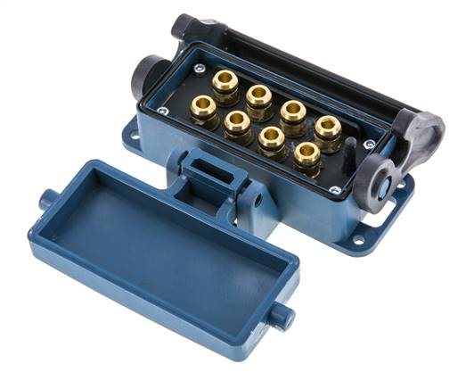 Messing-Multikupplungsmuffe 8x8 mm Steckverbindungen Entriegelungsschutz