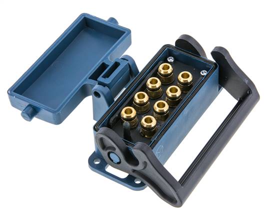 Messing-Multikupplungsmuffe 8x8 mm Steckverbindungen Entriegelungsschutz