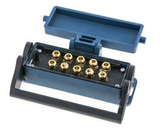 Messing-Multikupplungsmuffe 10x8 mm Steckverbindungen Entriegelungsschutz