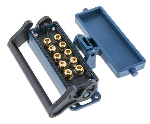 Messing-Multikupplungsmuffe 10x8 mm Steckverbindungen Entriegelungsschutz