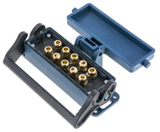 Messing-Multikupplungsmuffe 10x8 mm Steckverbindungen Entriegelungsschutz