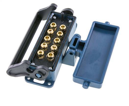 Messing-Multikupplungsmuffe 10x8 mm Steckverbindungen Entriegelungsschutz