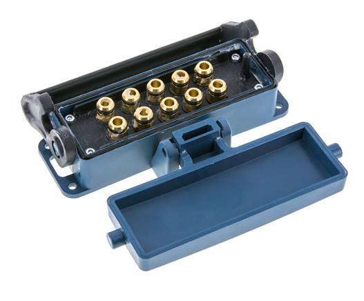 Messing-Multikupplungsmuffe 10x8 mm Steckverbindungen Entriegelungsschutz