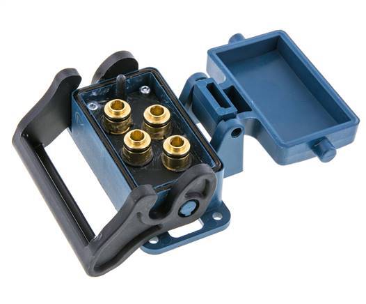 Messing-Multikupplungsmuffe 4x8 mm Steckverbindungen Entriegelungsschutz Doppelabsperrung