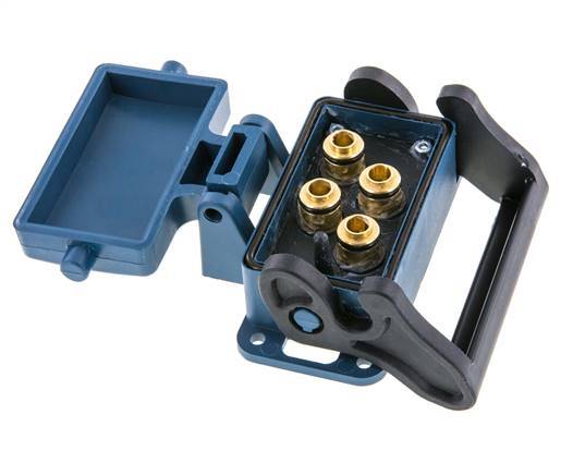 Messing-Multikupplungsmuffe 4x8 mm Steckverbindungen Entriegelungsschutz Doppelabsperrung