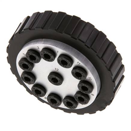 POM Multikupplung Buchse/Stecker 12x4 mm Steckanschlüsse Vakuum