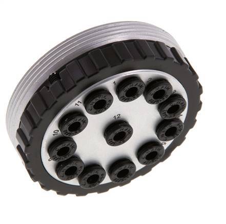 POM Multikupplungsmuffe 12x4 mm Steckanschlüsse Vakuum