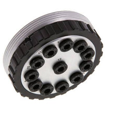 POM Multikupplungsmuffe 12x4 mm Steckanschlüsse Vakuum
