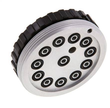 POM Multikupplungsmuffe 12x4 mm Steckanschlüsse Vakuum