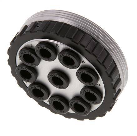 POM Multikupplungsmuffe 10x6 mm Steckanschlüsse Vakuum