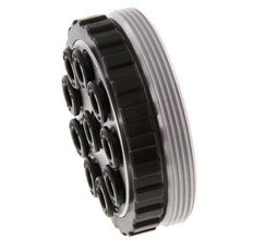 POM Multikupplungsmuffe 10x6 mm Steckanschlüsse Vakuum