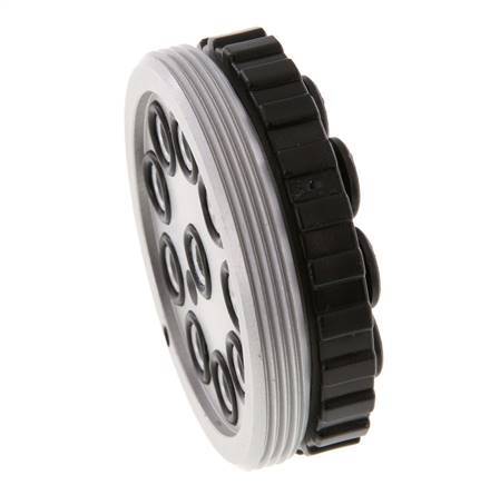 POM Multikupplungsmuffe 10x6 mm Steckanschlüsse Vakuum