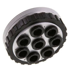 POM Multikupplungsmuffe 8x8 mm Steckanschlüsse Vakuum