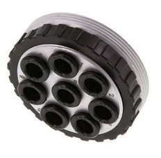 POM Multikupplungsmuffe 8x8 mm Steckanschlüsse Vakuum