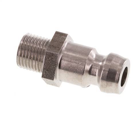 Edelstahl DN 6 Formkupplungsstecker M8x0,75 Außengewinde