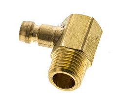 Messing DN 6 Formkupplungsstecker M14x1,5 Außengewinde (konisch) 90-deg