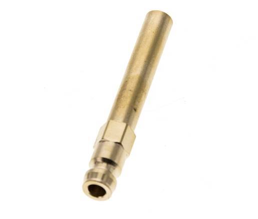 Messing DN 6 Formkupplungsstecker 8x63 mm Steckverbindungen [2 Stück]