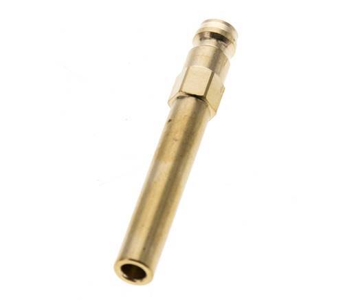 Messing DN 6 Formkupplungsstecker 8x63 mm Steckverbindungen [2 Stück]