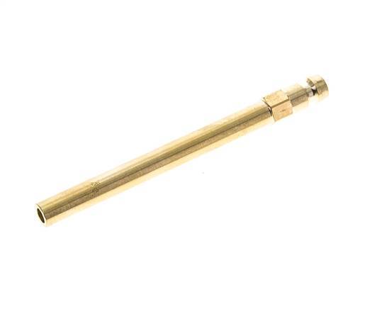 Brass DN 6 Mold Coupling Plug 8x100 mm Push-in Connections