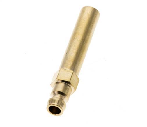 Messing DN 6 Formkupplungsstecker 10x63 mm Steckverbindungen [2 Stück]