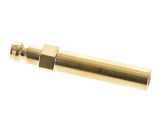 Messing DN 6 Formkupplungsstecker 10x63 mm Steckverbindungen [2 Stück]