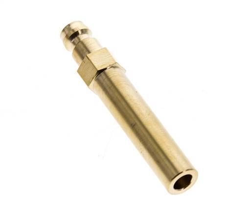 Messing DN 6 Formkupplungsstecker 10x63 mm Steckverbindungen [2 Stück]