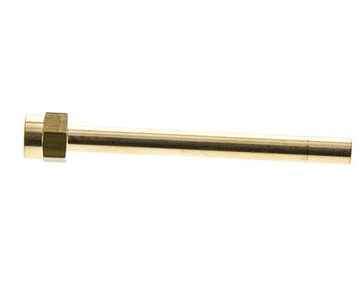 M14x1,5 Innengewinde Messingrohr 120 mm lang