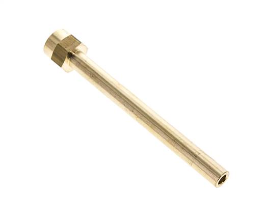 M14x1,5 Innengewinde Messingrohr 120 mm lang