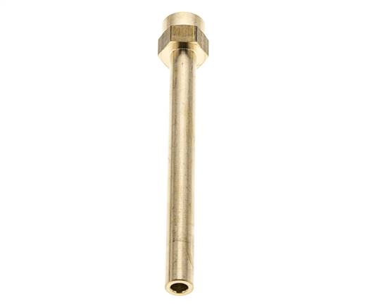 M14x1,5 Innengewinde Messingrohr 120 mm lang