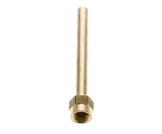 M14x1,5 Innengewinde Messingrohr 120 mm lang