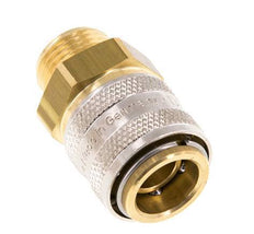 Brass DN 9 Mold Coupling Socket G 3/8 inch Male Threads
