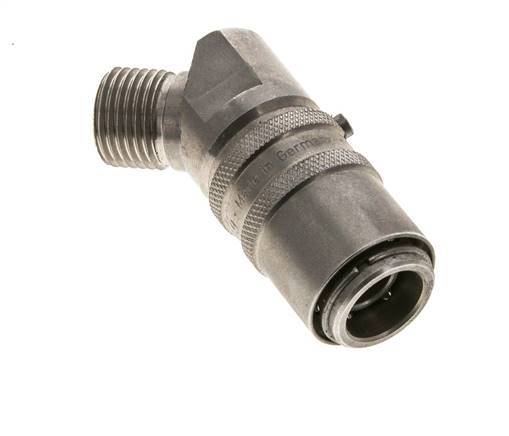 Edelstahl DN 9 Formkupplung Muffe M16x1,5 Außengewinde 45-Grad