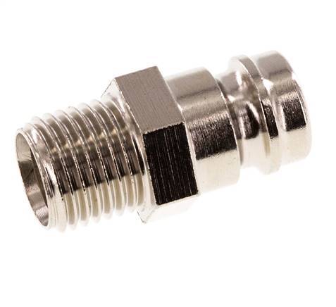 Messing DN 9 Form-Kupplungsstopfen G 1/4 Zoll Außengewinde Doppelte Absperrung