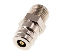 Messing DN 9 Form-Kupplungsstopfen G 1/4 Zoll Außengewinde Doppelte Absperrung