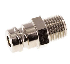 Messing DN 9 Form-Kupplungsstopfen G 1/4 Zoll Außengewinde Doppelte Absperrung