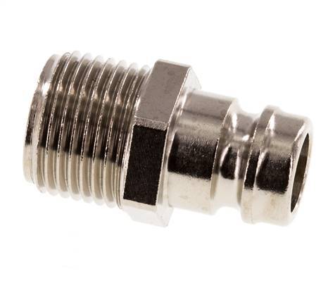 Brass DN 9 Mold Coupling Plug G 3/8 inch Male Threads Double Shut-Off