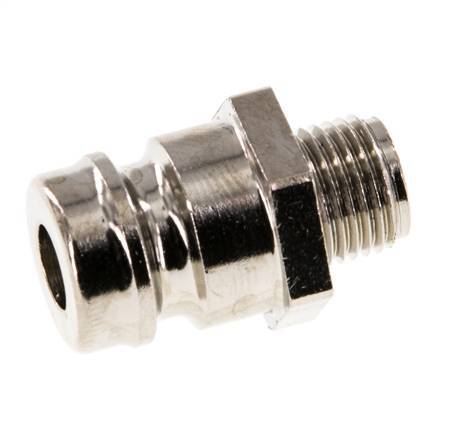 Brass DN 9 Mold Coupling Plug G 1/8 inch Male Threads [5 Pieces]