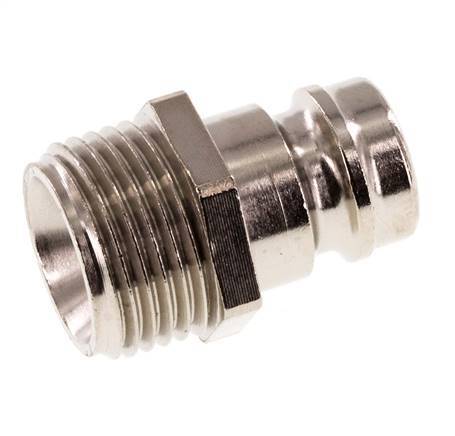 Messing DN 9 Form-Kupplungsstecker G 3/8 Zoll Außengewinde [5 Stück]